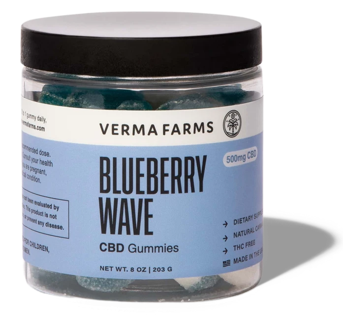 Verma Farms Blueberry Wave CBD Gummies