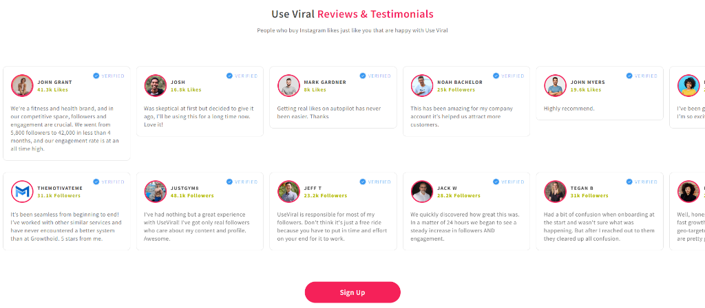 UseViral Reviews & Testimonials